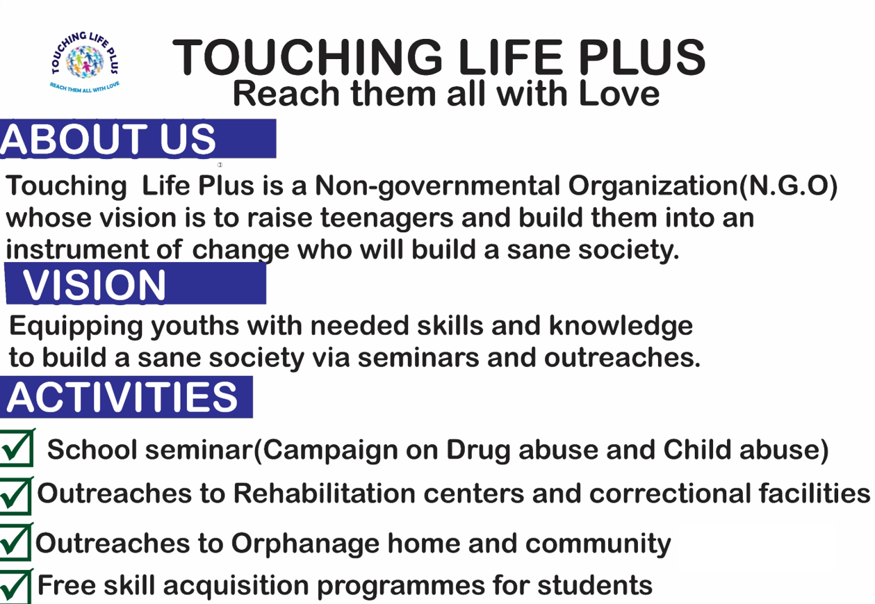 About Touching Life Plus